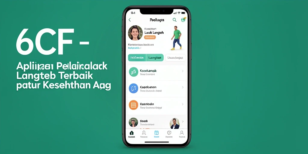 Tampilan aplikasi 6CF yang informatif untuk pelacakan langkah.