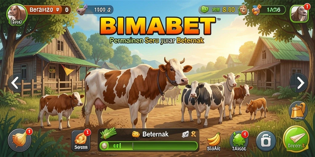 Antarmuka utama BIMABET yang menawan untuk pengalaman Beternak.