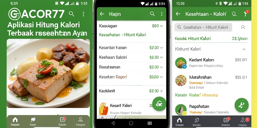 Tampilan antarmuka GACOR77 yang sederhana dan fungsional untuk menghitung kalori.