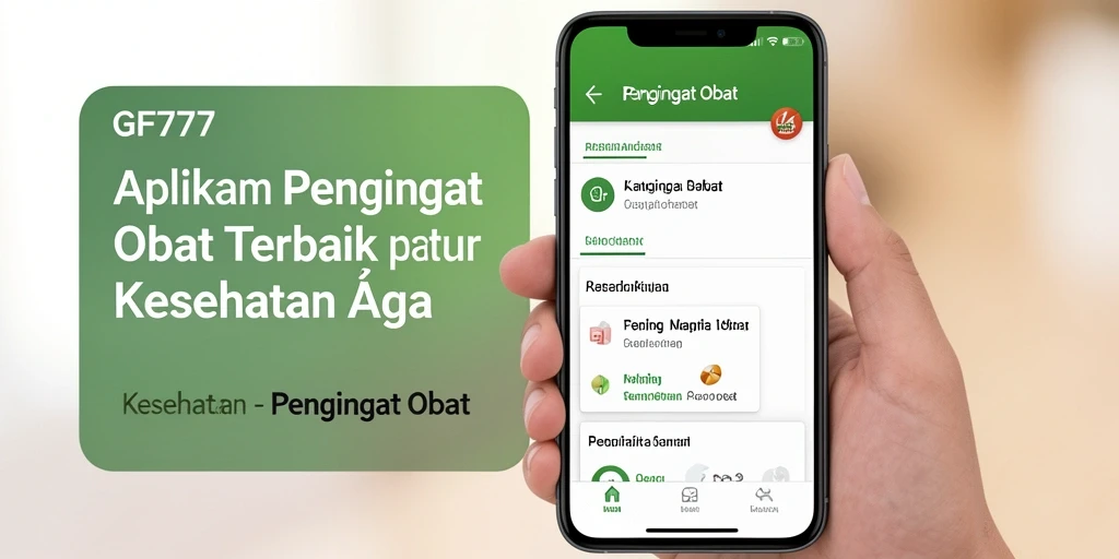 Tampilan antarmuka GF777 yang memudahkan pengaturan obat.