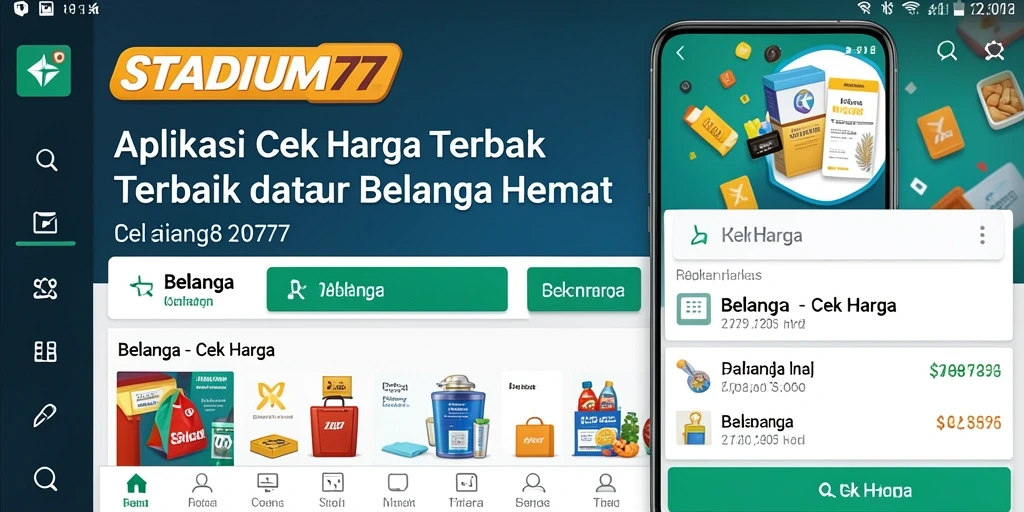 Antarmuka STADIUM77 menampilkan fitur Cek Harga secara jelas dan informatif.